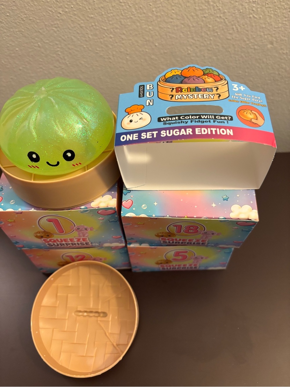 Sugar Edition Squishy Fidget Bun -
4 Assorted Colors Boxed